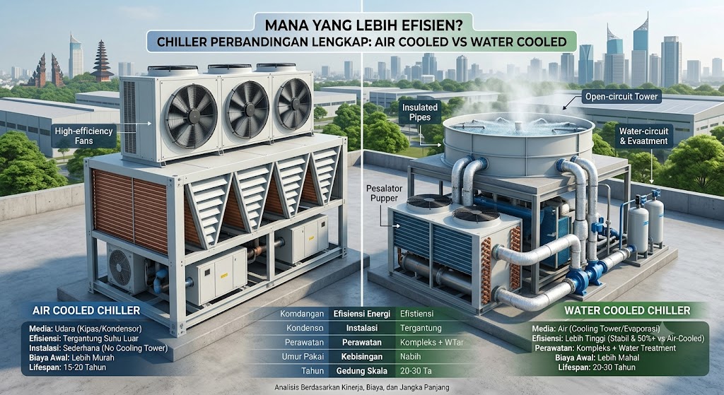 Air Cooled VS Water Cooled Chiller