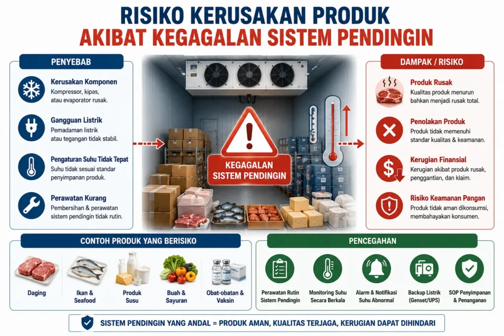 Resiko Kegagalan Mesin Pendingin dan dampaknya